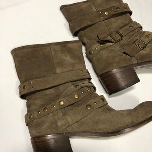 Brown Suede Ankle Boots